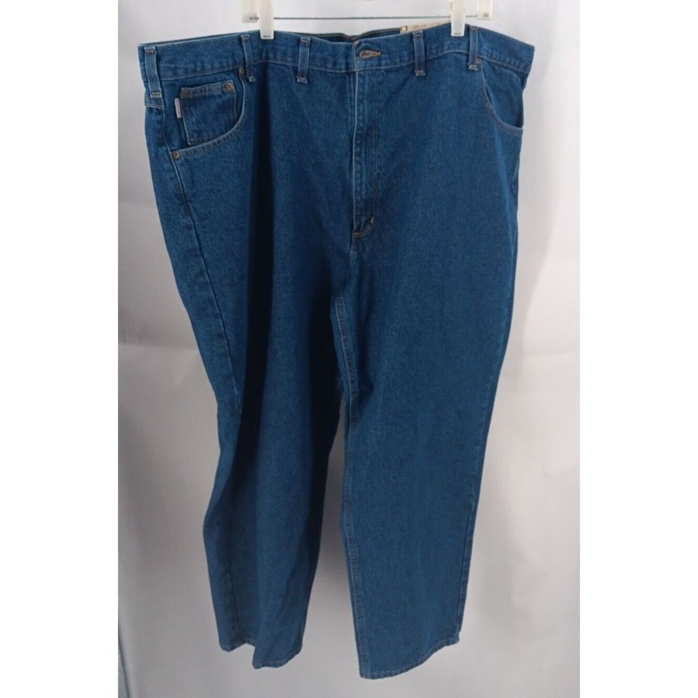 Carhartt  Men's Jeans Size: 52 X 30 Relaxed Fit Blue Denim Straight Leg NWT